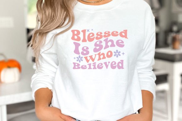 Blessed is She Who Believed SVG Graphics