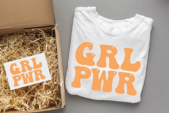 GRL PWR Valentine Groovy Svg Design Graphics