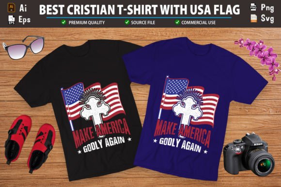 Make America Godly Again Graphics & T-Shirt Designs Review