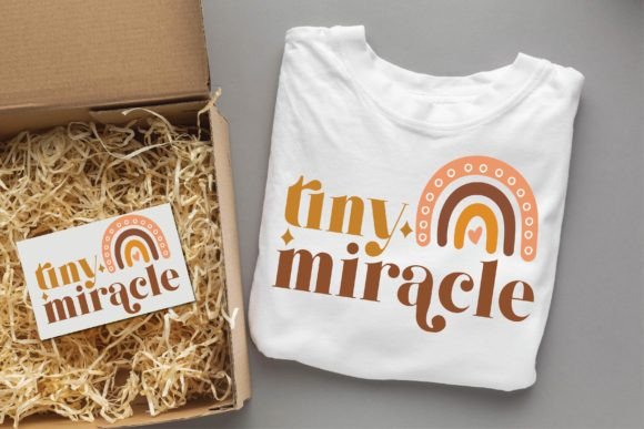 Tiny Miracle Groovy Svg Design: Graphics & T-Shirt Designs