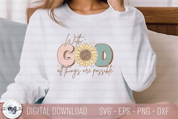 With God All Things Are Possible - SVG Graphics