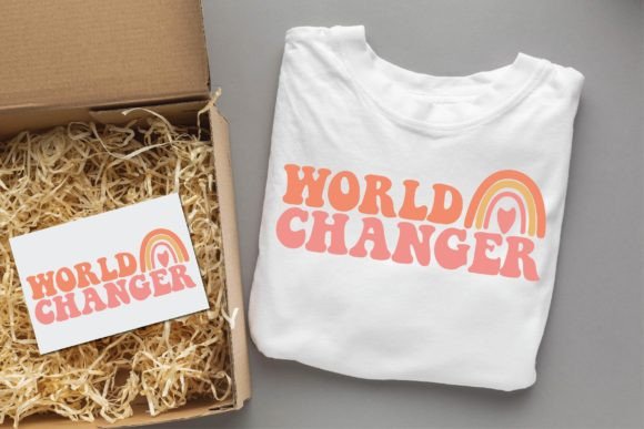 World Changer Valentine Groovy Svg Graphics